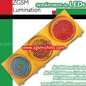 LED traffic signal light-3 color lights with orange housing