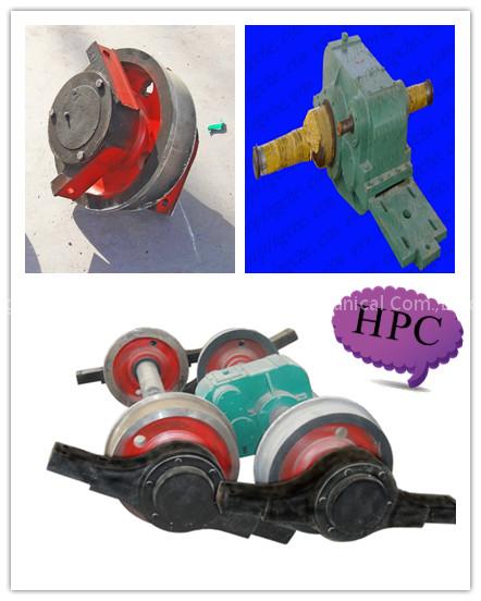 Wheel/axle assemblies for transfer car