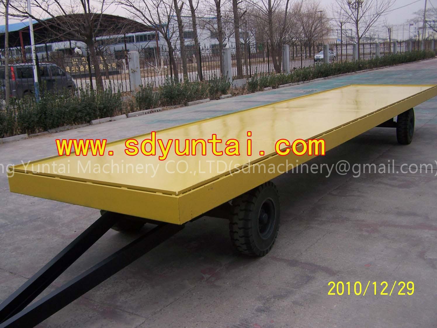 Trailed flatbed trailer