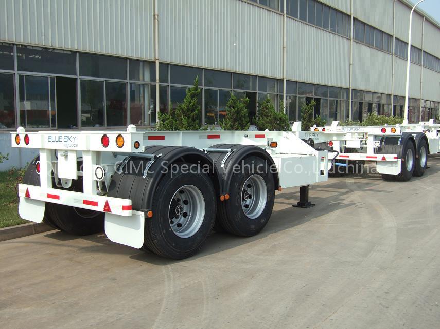 20' skeleton trailer