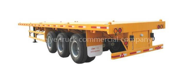 Flat bed semi-trailer