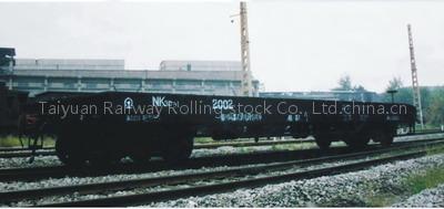 railway flat wagon, flat wagon, railway freight car