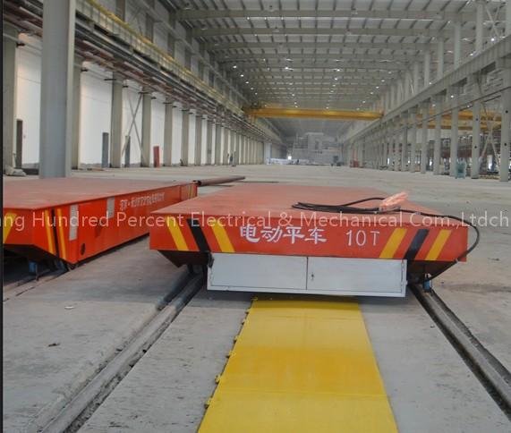 Industrial Transfer cars mounted on the rail