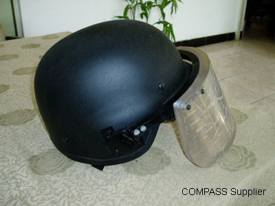 Singapore Soft Bulletproof Helmet With Bulletproof Glass Shield