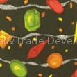 Permanent flame-retardant printed cloth