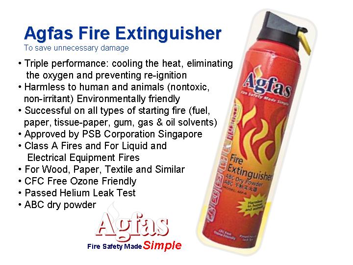 Singapore Agfas Fire Extinguisher