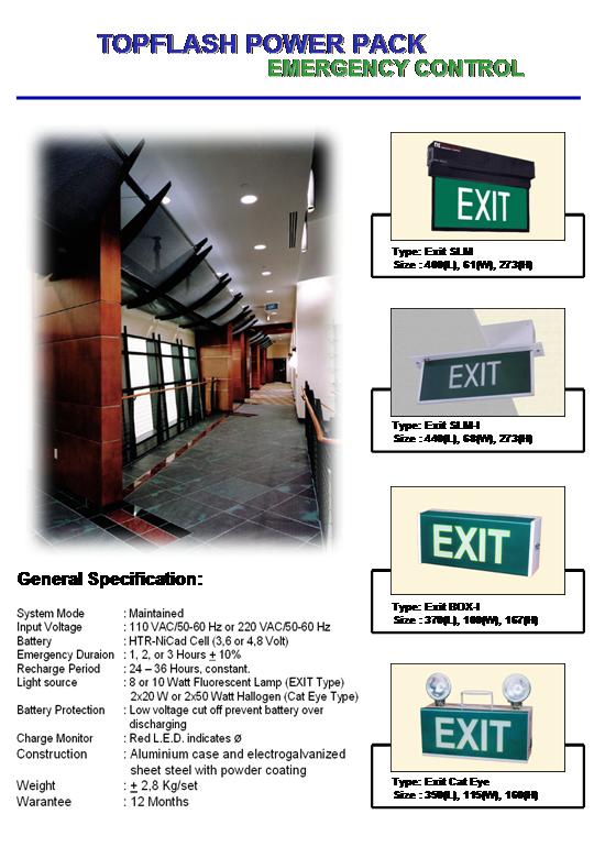 Indonesia Topflash Emergency Fixture