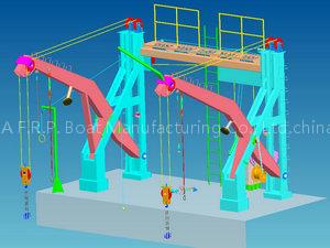 Gravity Luffing Arm Type Davit