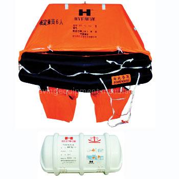 Throw-over simple-type inflatable liferaft HYF-YJ type(ZY)