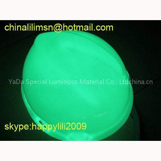 luminescent safety helmet