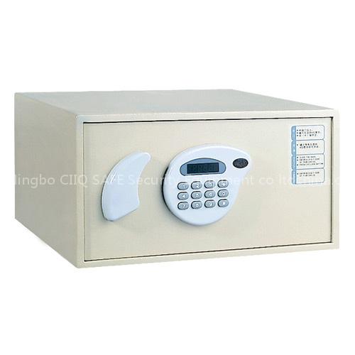 Hotel safe with electronic lock