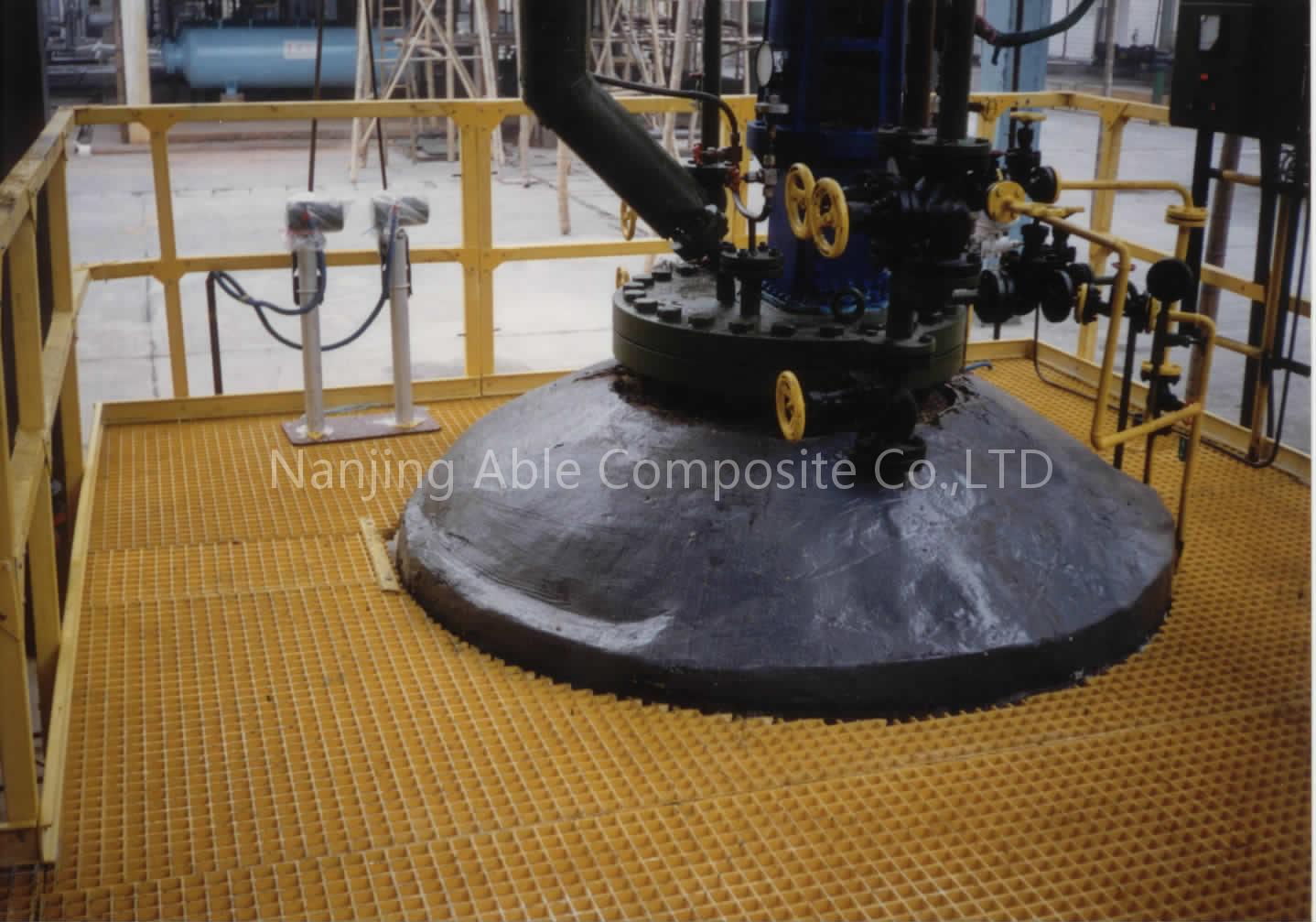 Fiberglass platform
