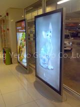 Ground standing LED slim light box