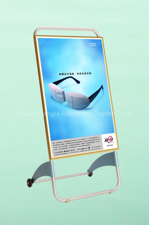 poster stand with wheels