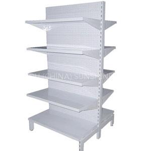 Perforated gondola shelving
