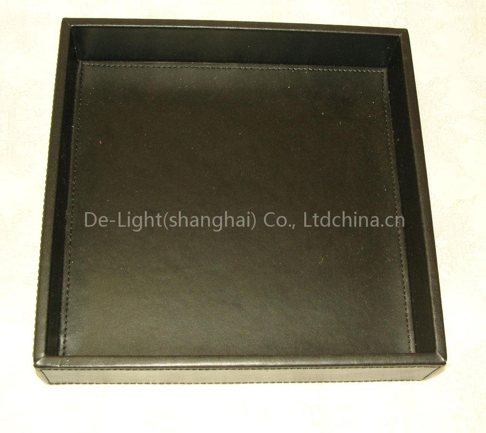leather tray