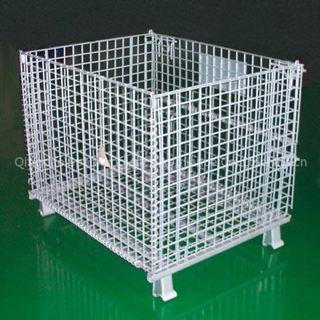 folding wire mesh container,wire cage,pallet cage