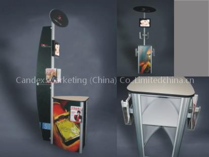 LCD AD player & display banner stand