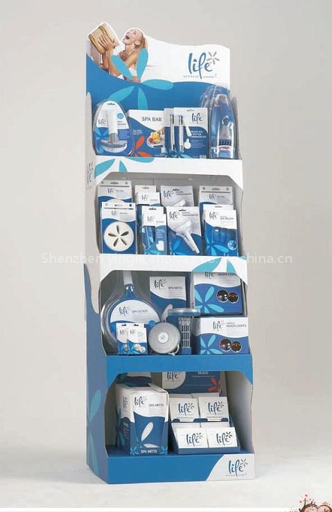 Cardboard display shelf