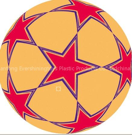 double color printed football
