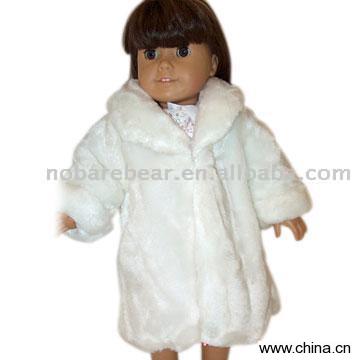 White Overcoat for Dolls