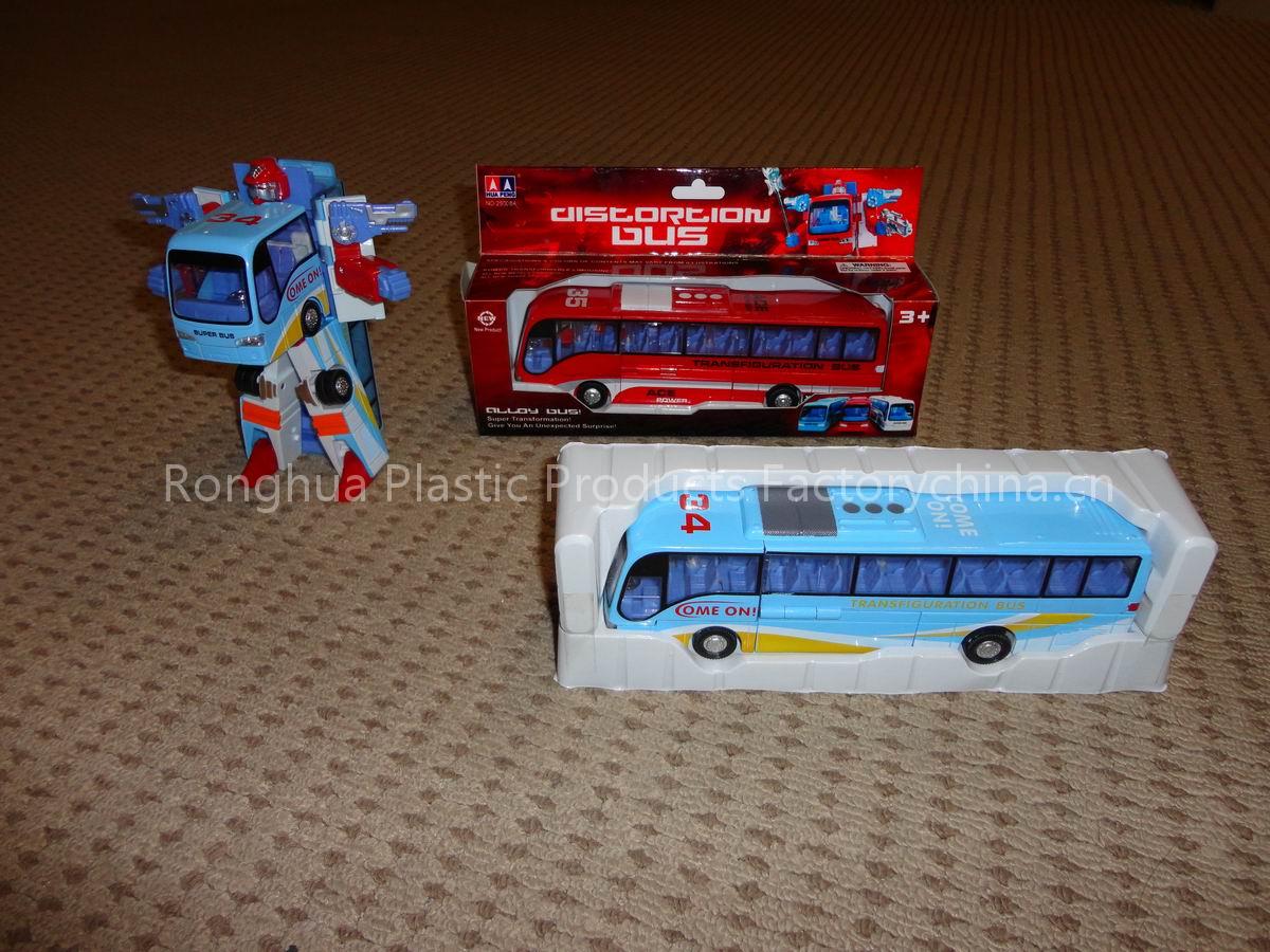 diecast transforming bus model toy