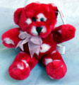 Singapore Red Bear With White Hearts