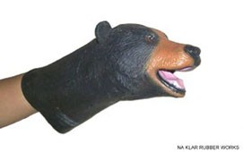 Malaysia Latex Handpuppet Bear