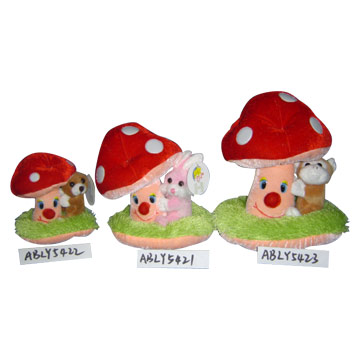 Stuffed Mushroom and Animal Toys