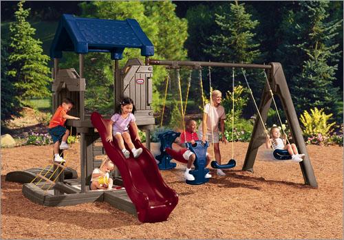 Indonesia Little Tikes Endless Adventures Playground Swing Set