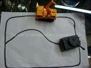 Car toy with track