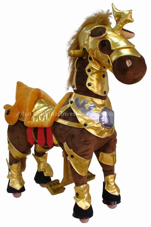 walking golden steed for kids