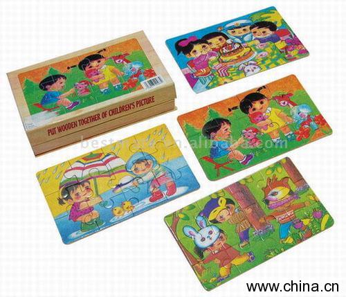 Wooden Construction Puzzle