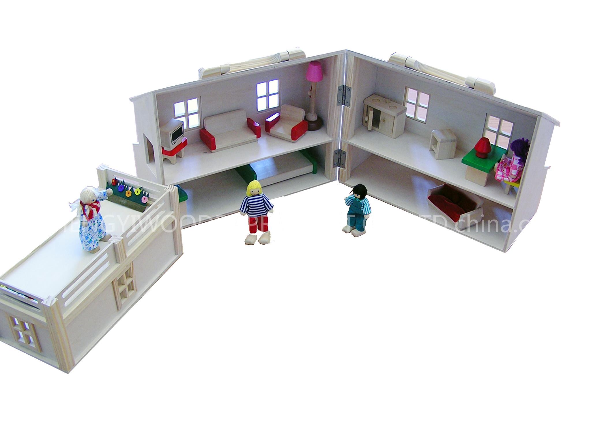 wooden dollhouse