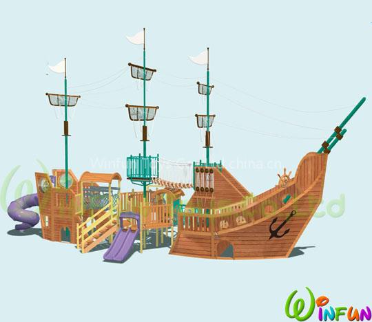 Wooden Outdoor Playground Equipment