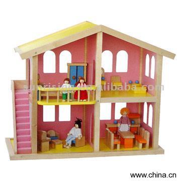 wooden doll house