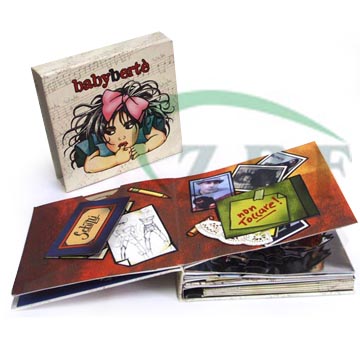 Pop-up book with disc