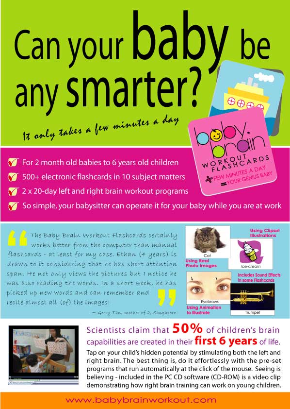Malaysia Baby Brain Workout Flashcards CD