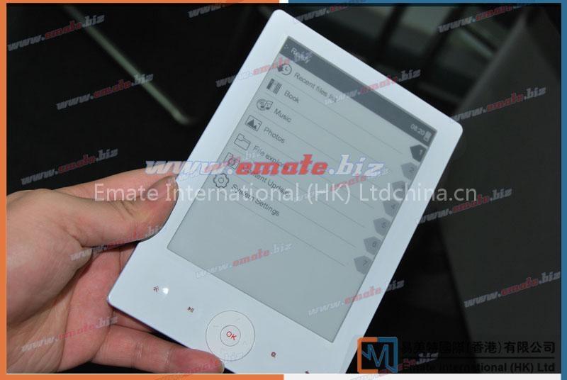 6.0 Inch 2GB Electronic Book Ebook Reader with Mp3 Function e ink