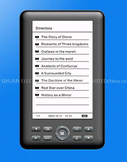 Ebook reader with E ink