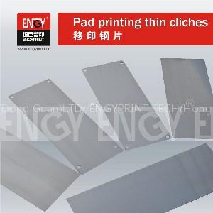 Pad printing thin cliches