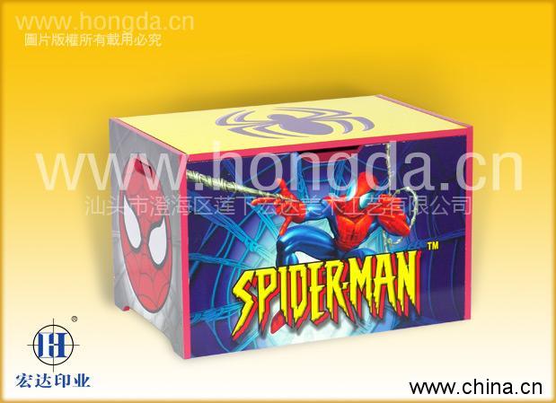 spider man wood(heat trans-printing colored membrane