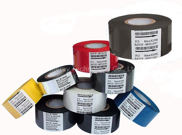 Black 30mm*100M Date coding foil to print Batch-number for food packaging bags