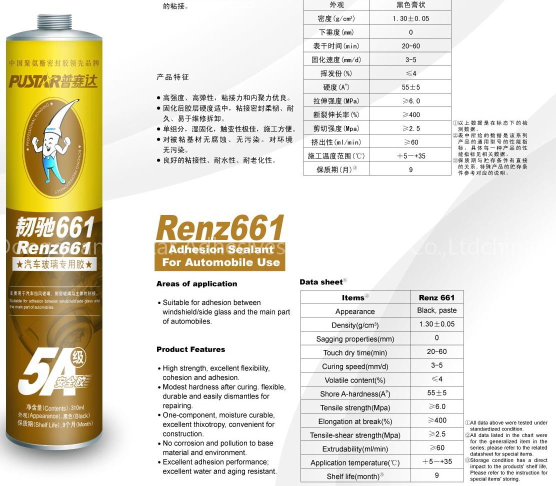 polyurethane automobile sealant
