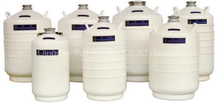 Liquid nitrogen biological container