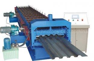 Roof panel forming machine