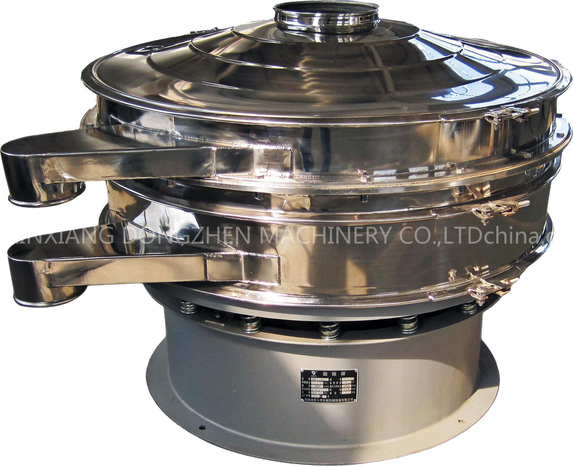 For sieving, size grading and filtering processment