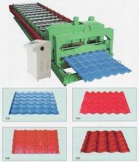 Roof tile forming machine