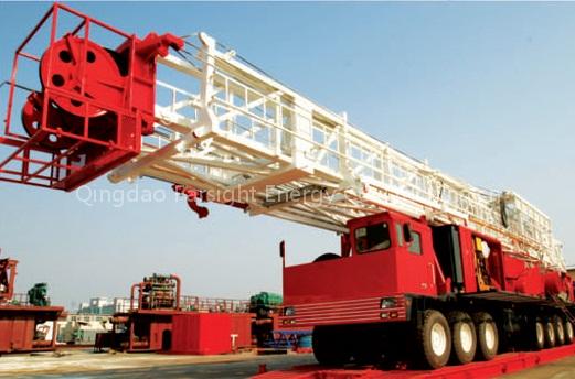 Truck mounted drilling rig