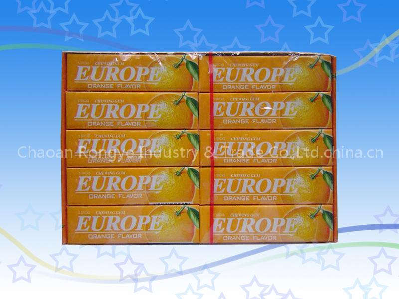 Orange Flavor Gum